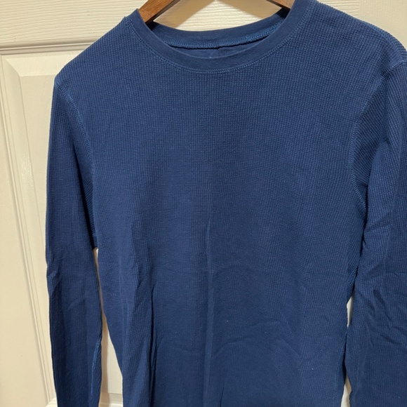 Men’s blue waffle knit thermal shirt (Medium) | Gap - Picture 2 of 4